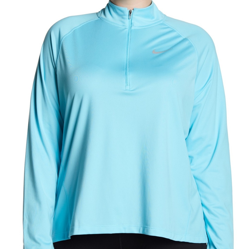 NEW Nike 1X Plus Core Half Zip Pullover Blue Hi-Lo
